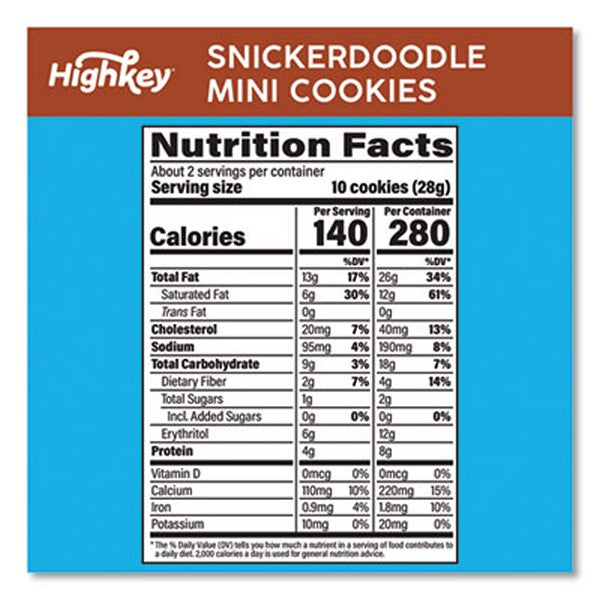 Snickerdoodle Cookies, Snickerdoodle, 2 oz Bag, 6/Carton