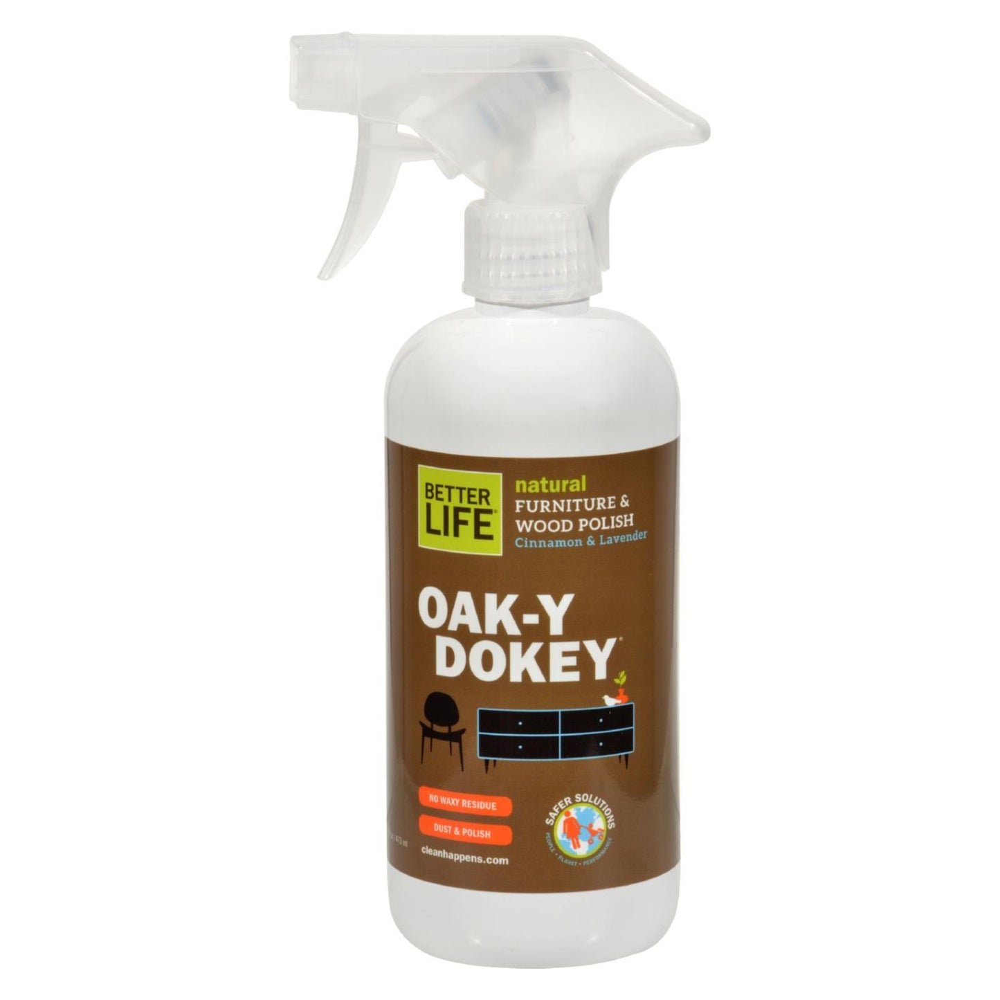 Better Life Oaky Doky Wood Cleaner and Polish - 16 fl Ounce