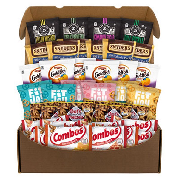 Pretzel Lover's Snack Box, 38 Assorted Snacks/Box