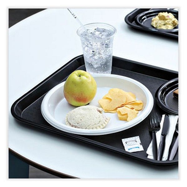 Boardwalk® Hi-Impact Plastic Dinnerware, Plate, 10" Dia, White, 500/carton