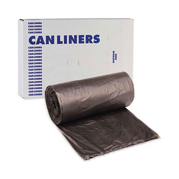 Boardwalk® High-Density Can Liners, 60 Gal, 14 Microns, 38" X 58", Black, 200/carton