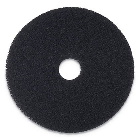 Boardwalk® Stripping Floor Pads, 21" Diameter, Black, 5/carton