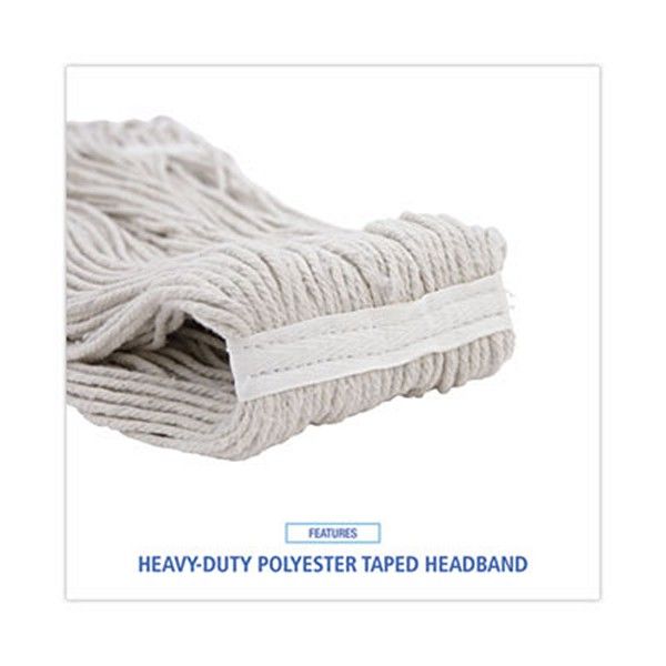 Boardwalk® Pro Loop Web/tailband Wet Mop Head, Cotton, 12/carton