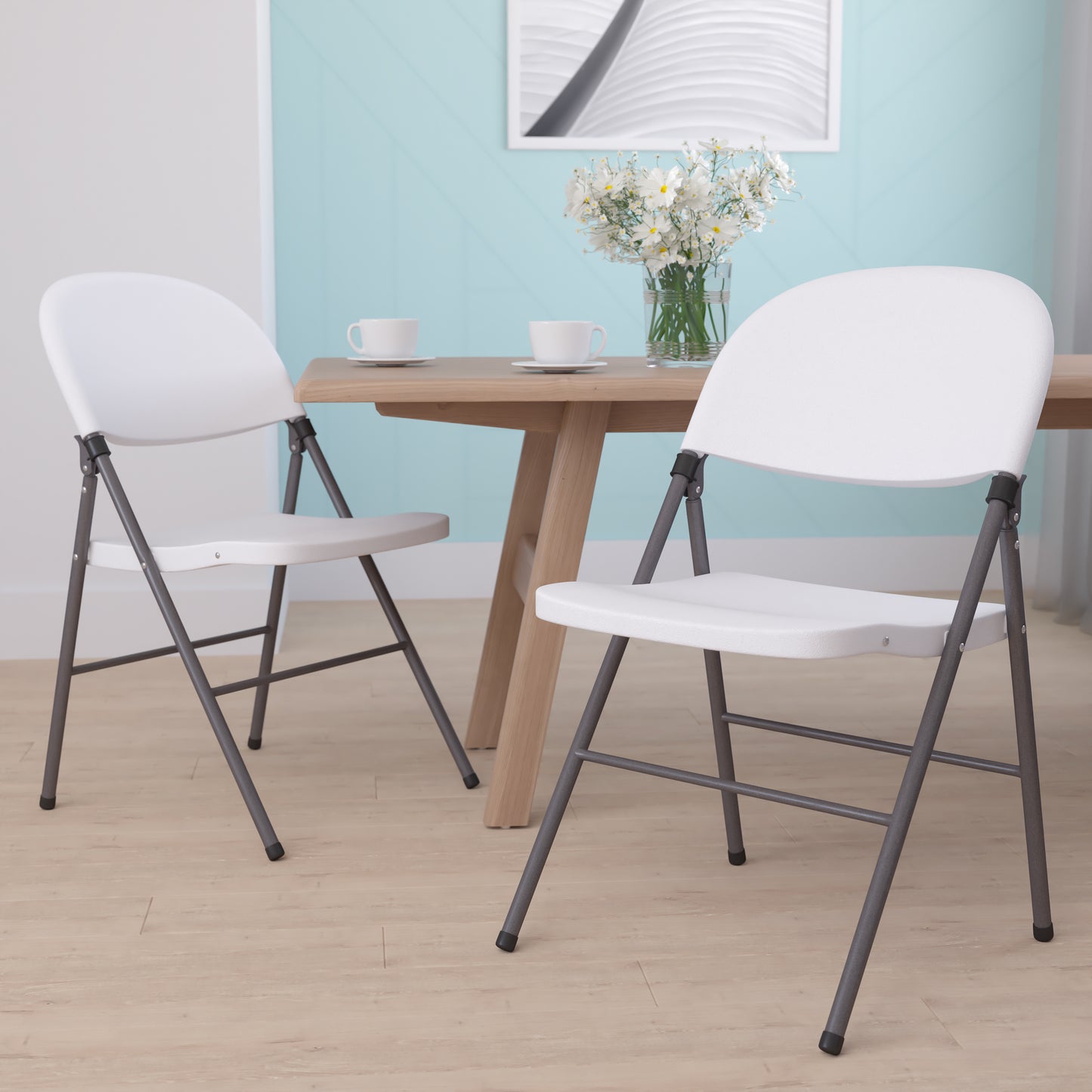 Flash Furniture, 2-DAD-YCD-70-WH-GG, Folding Chairs