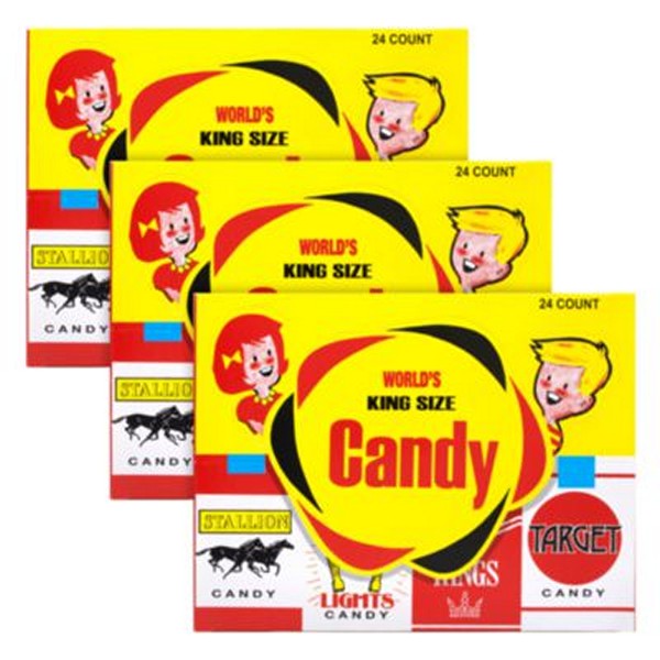 Candy Cigarettes, 24/Box, 3 Boxes/Carton