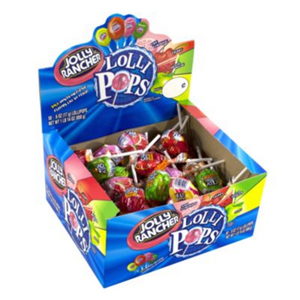 Lollipops Assortment, Assorted Flavors, 0.6 oz Individually Wrapped, 50/Box, 2 Boxes/Carton