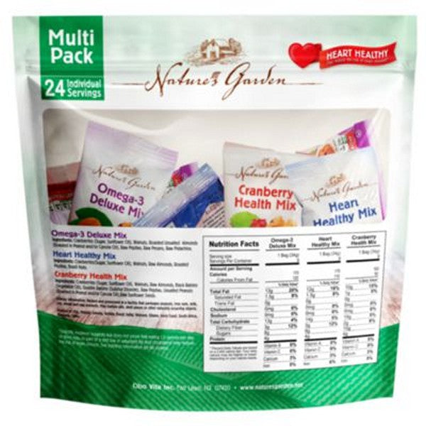 Healthy Trail Mix Snack Packs, Assorted Flavors, 1.2 oz Pouch, 24/Bag, 2 Bags/Carton