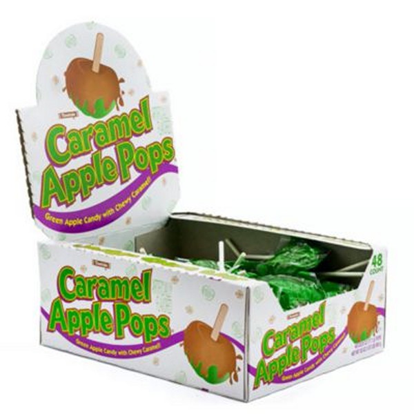 Caramel Apple Pops, 0.63 oz Individually Wrapped, 48/Box, 2 Boxes/Carton