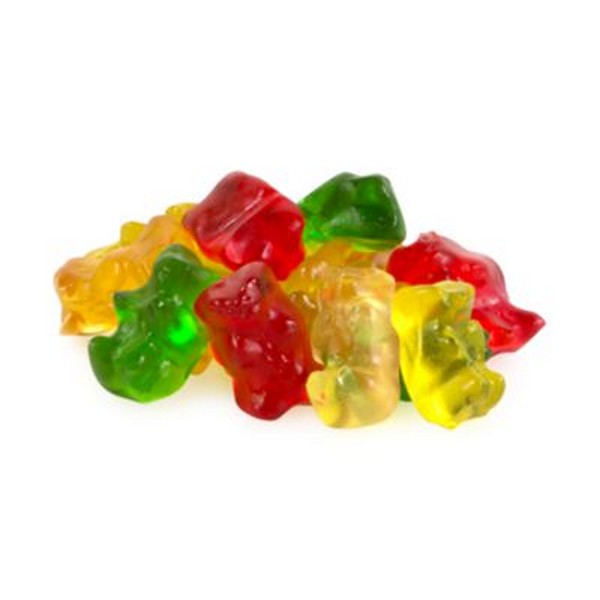 Goldbears Gummi Candy, Assorted Flavors, 0.4 oz Pouch, 54/Tub, 2 Tubs/Carton