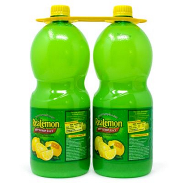 Lemon Juice from Concentrate, 48 oz Bottle, 2/Pack, 2 Packs/Carton