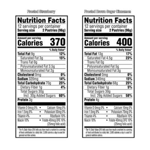 Pop Tarts, Brown Sugar Cinnamon/Strawberry, 2/Pouch, 24 Pouches Box, 2 Boxes/Carton