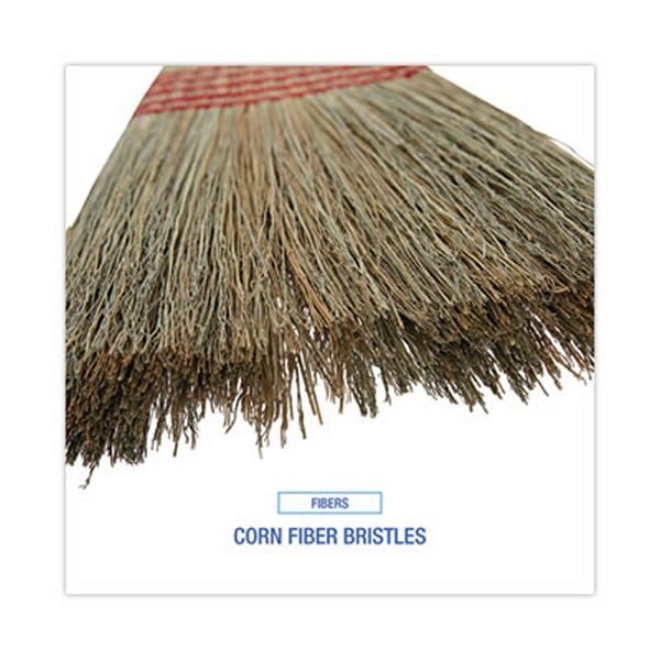 Boardwalk® Parlor Broom, Corn Fiber Bristles, 55" Overall Length, Natural, 12/carton