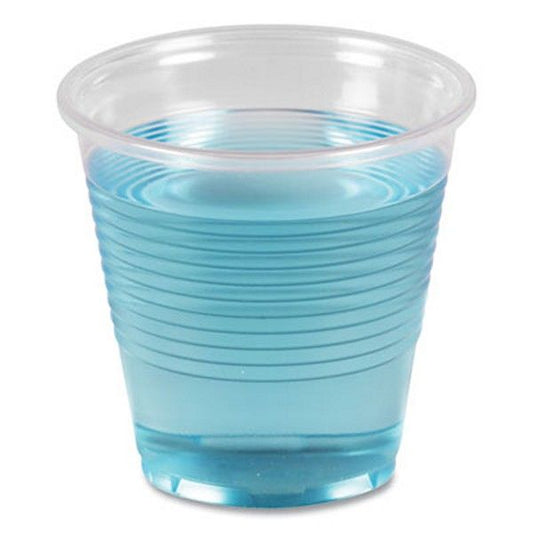 Boardwalk® Translucent Plastic Cold Cups, 5 oz, Polypropylene, 100 Cups/Sleeve, 25 Sleeves/Carton