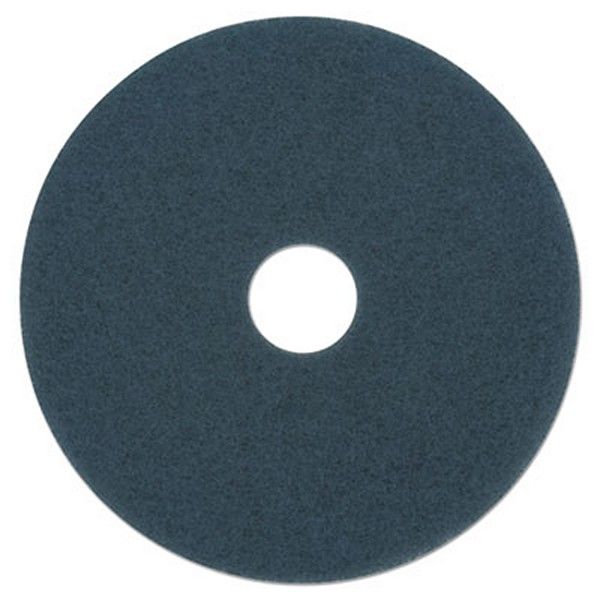 Boardwalk® Scrubbing Floor Pads, 13" Diameter, Blue, 5/carton