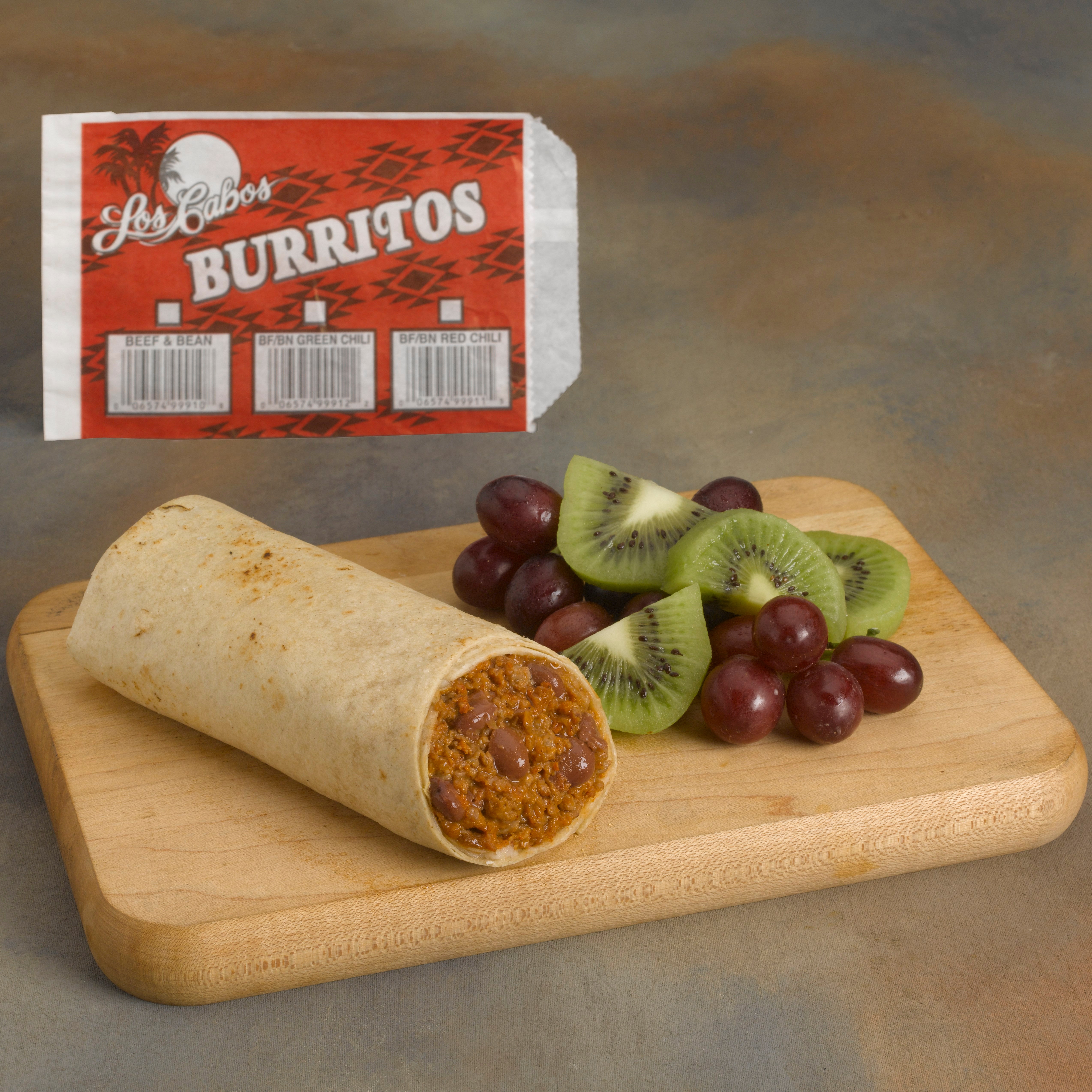 Los Cabos Beef & Bean Burrito 4 Ounce Size - 72 Per Case
