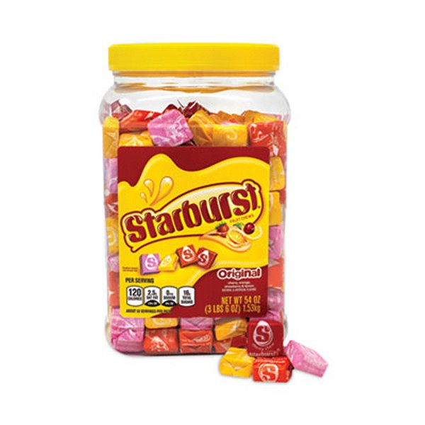 Starburst Original Fruit Chews, Assorted, 54 Tub