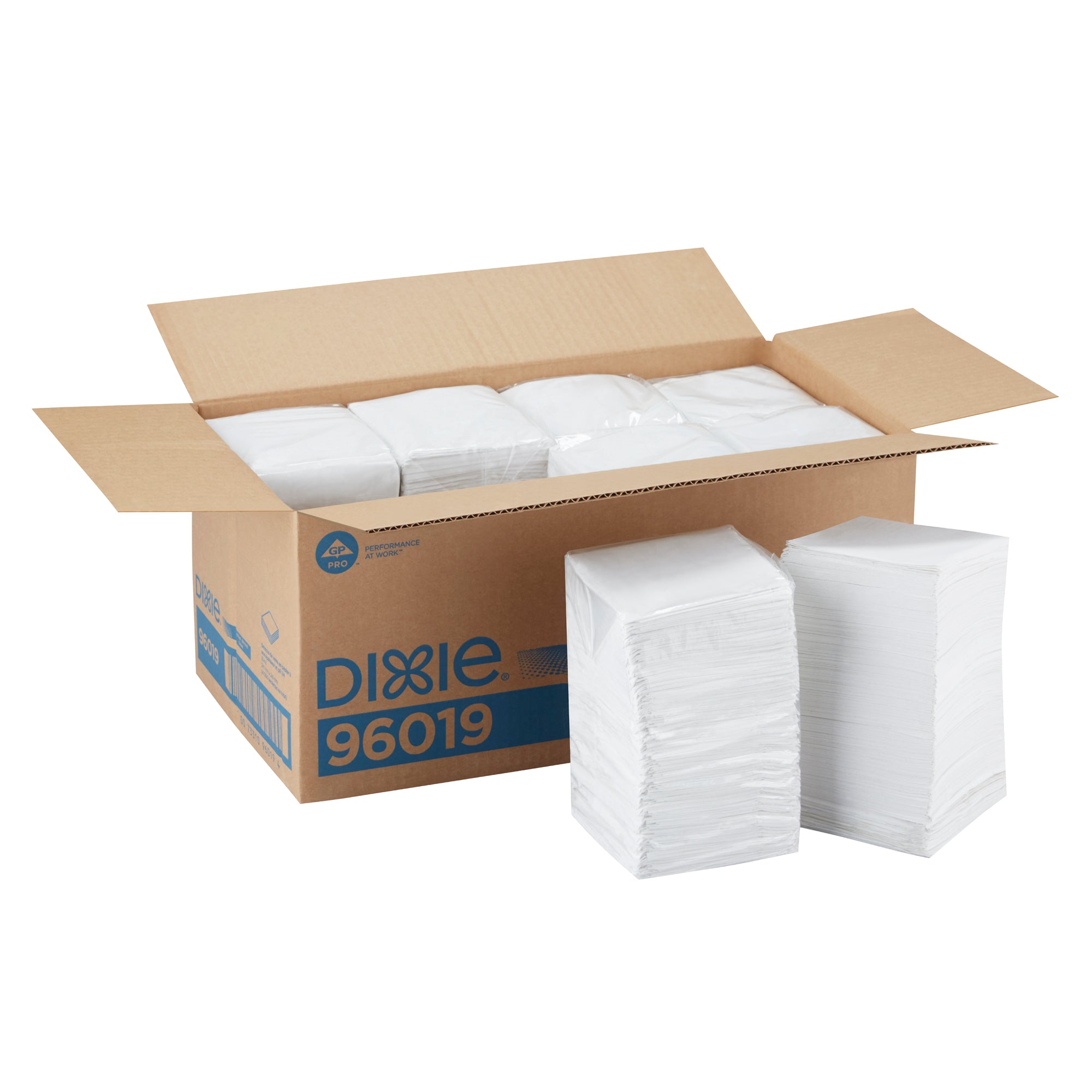 Dixie(R) 1/4-Fold 1-Ply Beverage Napkin By Gp Pro (Georgia-Pacific)  9.5" X 9.5"  White  4 000 Napki