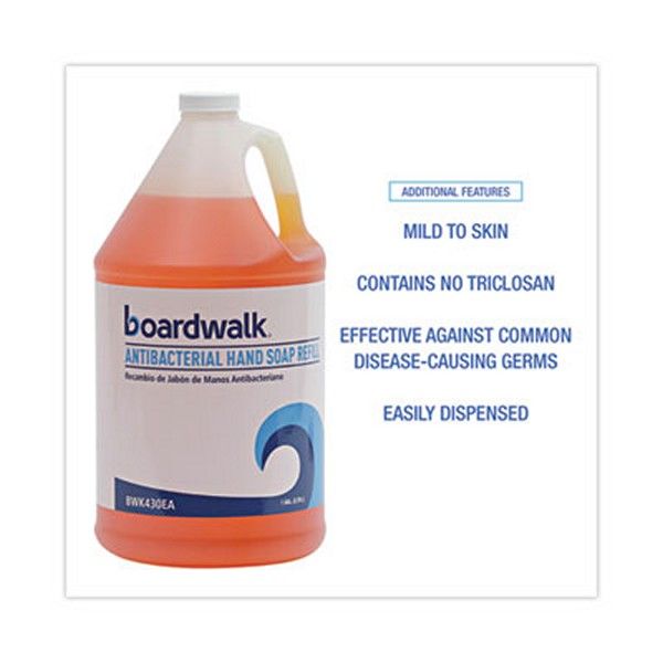 Boardwalk® Antibacterial Liquid Soap, Clean Scent, 1 gal Bottle