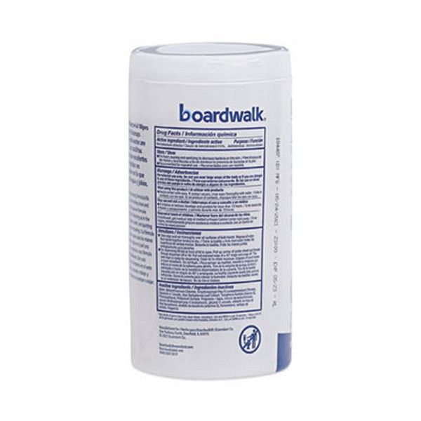 Boardwalk® Antibacterial Wipes, 5.4 x 8, Fresh Scent, 75/Canister, 6 Canisters/Carton