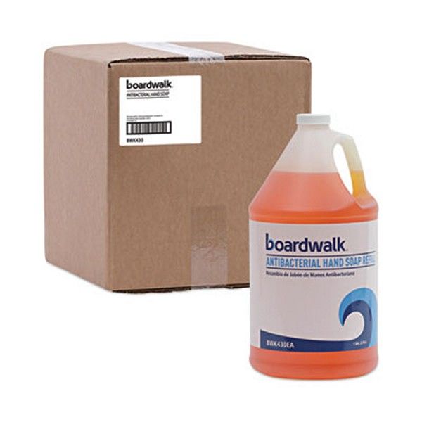 Boardwalk® Antibacterial Liquid Soap, Clean Scent, 1 gal Bottle, 4/Carton