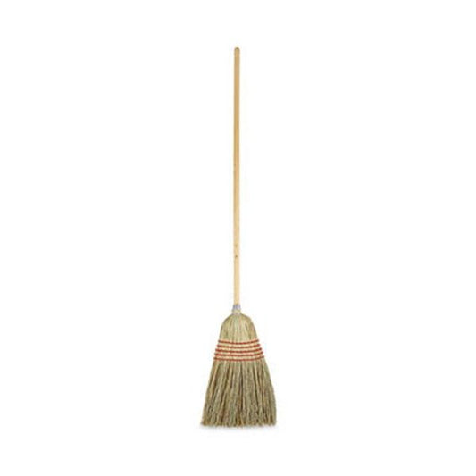 Boardwalk® Parlor Broom, Yucca/corn Fiber Bristles, 56" Overall Length, Natural, 12/carton