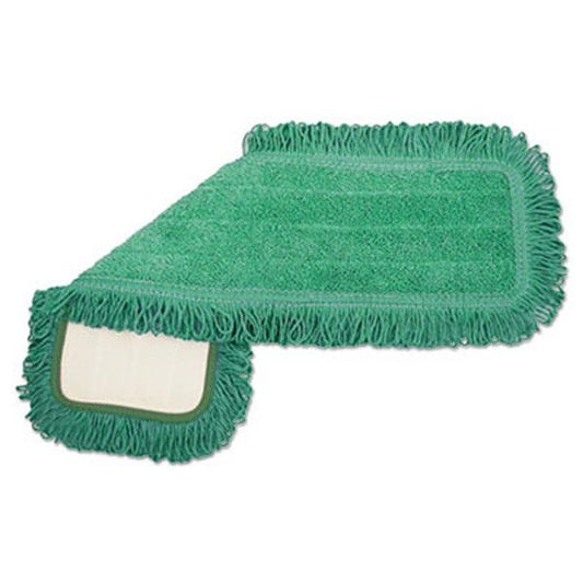 Boardwalk® Microfiber Dust Mop Head, 18 X 5, Green, 1 Dozen