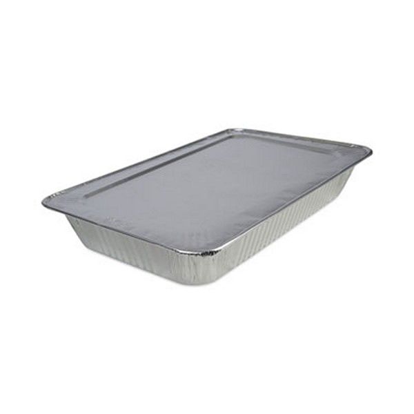 Boardwalk® Aluminum Steam Table Pans, Full-Size Deep, 3.19" Deep, 12.81 x 20.75, 50/Carton