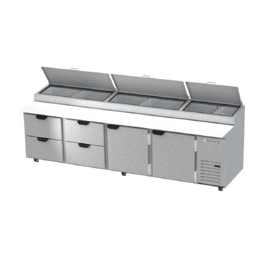 Beverage Air, DPD119HC-4, Refrigerated Counter, Pizza Prep Table