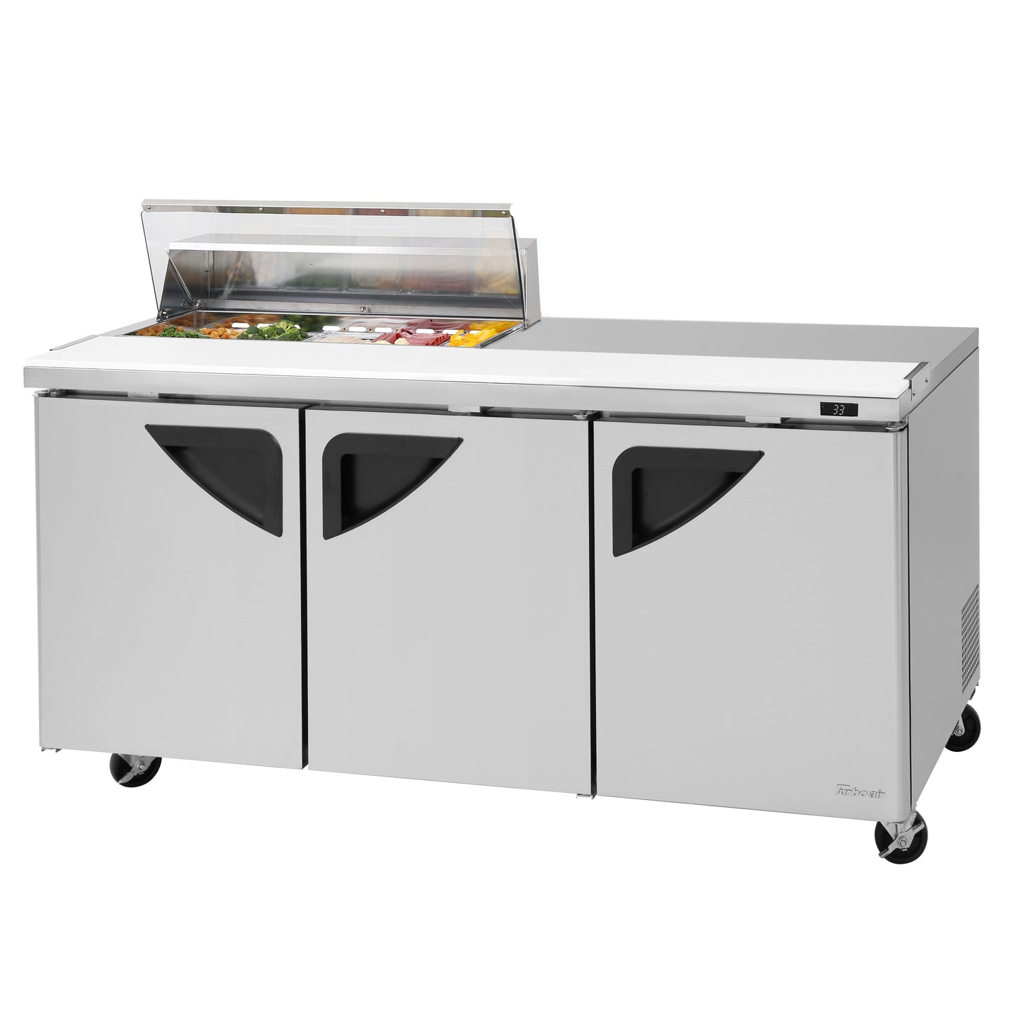 Turbo Air, TST-72SD-10S-N-CL, Refrigerated Counter, Sandwich / Salad Unit