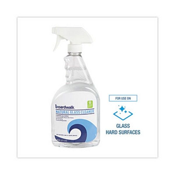 Boardwalk® Natural Glass Cleaner, 32 Oz Trigger Spray Bottle, 12/carton