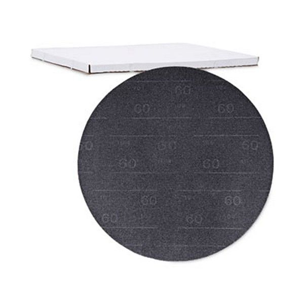 Boardwalk® Sanding Screens, 17" Diameter, 60 Grit, Black, 10/carton