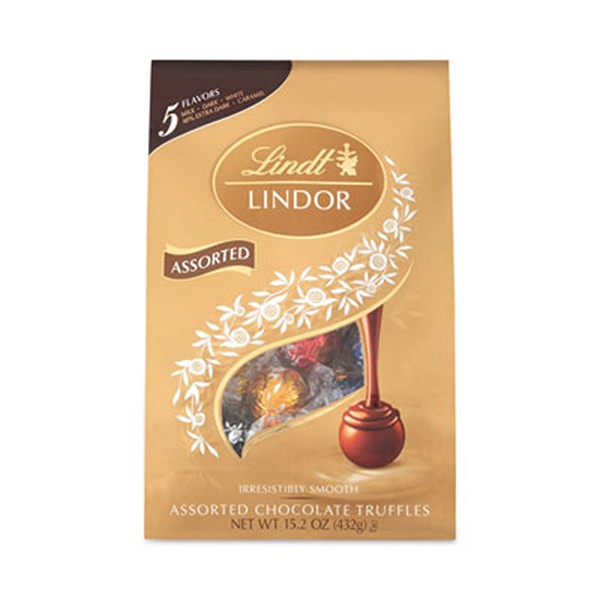 Lindt Lindor Assorted Truffles Platinum Bag, 15 oz, 36 Pieces