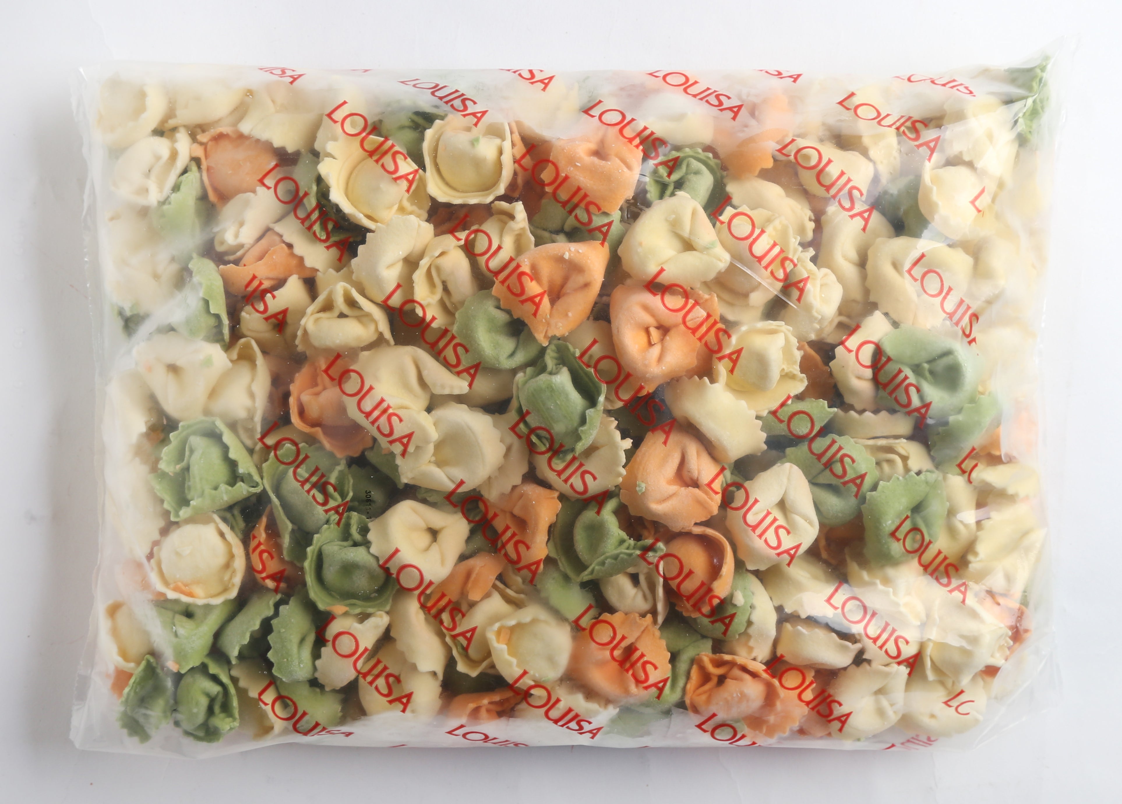 Louisa Foods Tri Color Cheese Tortellini Pasta (approx Per Case) 5 Pound Each - 2 Per