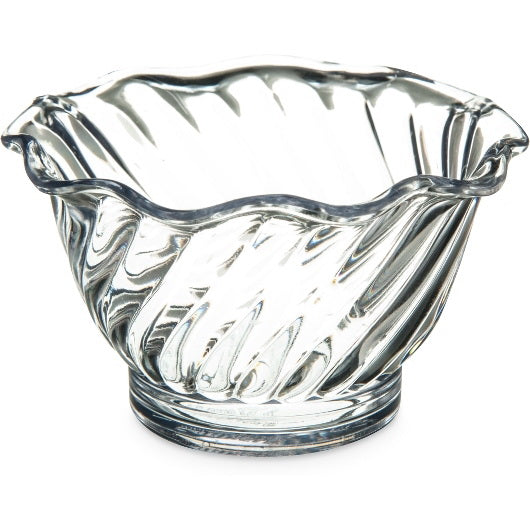 Carlisle Foodservice Products Carlisle Foodservice 5 Ounce Tulip Plastic Clear Dessert Dish 1 - 24 Each