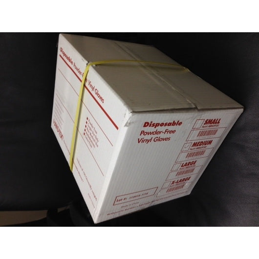 Commodity Disposables Boyd Gloves Large Powder Free Disposable Vinyl Gloves 10 - 100 Cnt - 100 Count - 10 Per Case