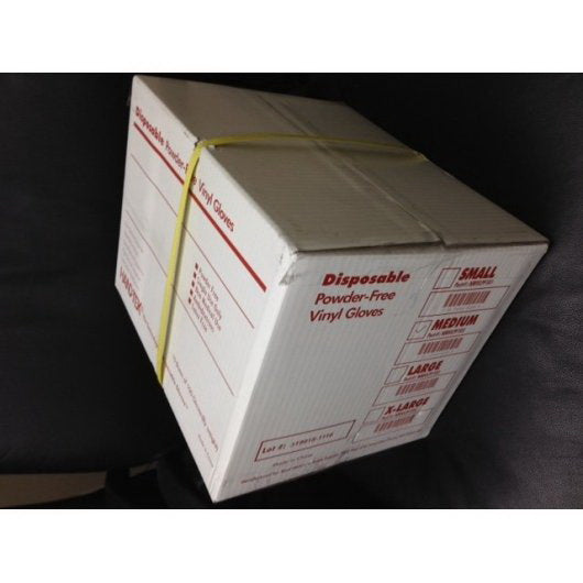 Commodity Disposables Boyd Gloves Disposable Powder Free Vinyl Small 10 - 100 Cnt - 100 Count - 10 Per Case