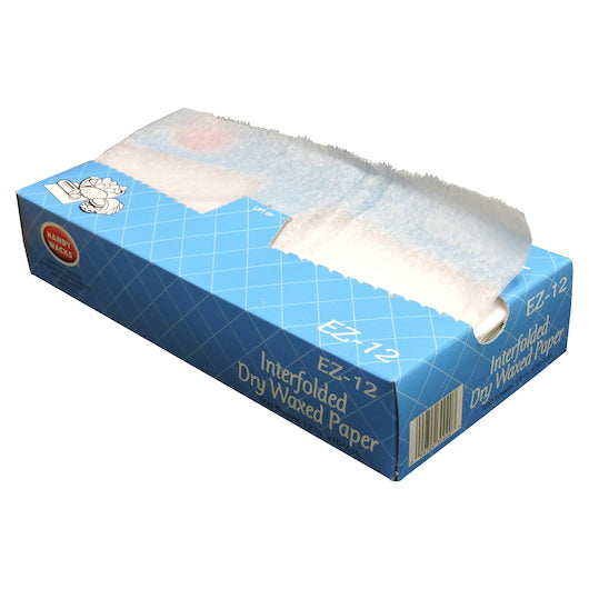 Handy Wacks Corp Handy Wacks 12 Inch X 10.75 Inch Dry Wax Interfolded Deli Paper 12 - 500 Cnt - 500 Count - 12 Per Case