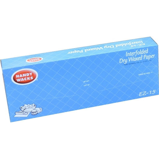 Handy Wacks Corp Handy Wacks 15 Inch X 10.75 Inch Interfoldeddry Wax Deli Paper 12 - 500 Cnt - 500 Count - 12 Per Case