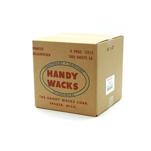 Handy Wacks Corp Handy Wacks 12 Inch X 12 Inch X 2.5 Inch Mexican Pepper Deli Paper 6 - 1000 Cnt - 1000 Count - 6 Per Case