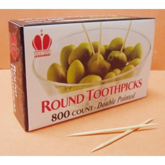 Goldmax Industries Inc Goldmax Double Pointed Routh Toothpicks 24 - 800 Each - 24 Per Case