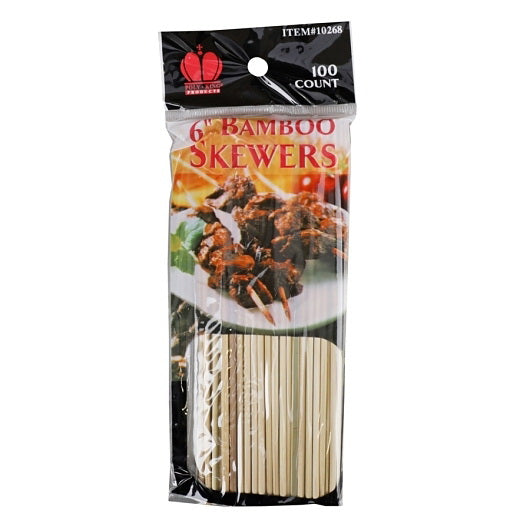 Goldmax Industries Inc Goldmax 6 Inch Bamboo Skewers 12 - 1600 Each - 12 Per Case