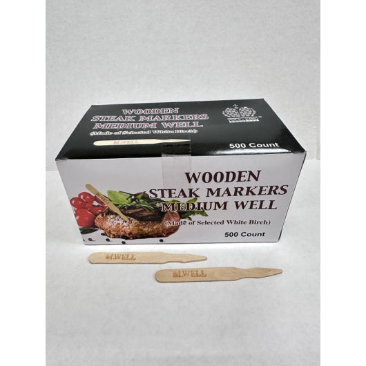 Goldmax Industries Inc Goldmax Medium Well Steak Wooden Marker 10 - 500 Each - 10 Per Case