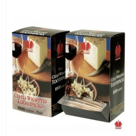 Goldmax Industries Inc Goldmax Individually Wrapped Cello Toothpick 12 - 1000 Cnt - 1000 Count - 12 Per Case