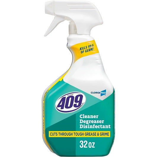 Clorox Prof. Prod. Cleaning Formula 409 Cleaner Degreaser Commercial Solutions Disinfectant 12 - 32 Fo - 32 Fluid Ounce - 12 Per Case
