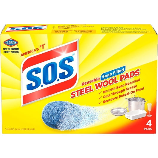 Clorox Prof. Prod. Cleaning Sos Cleaning Pad 24 - 4 Cnt - 4 Count - 24 Per Case