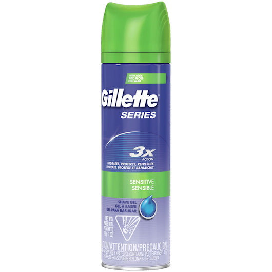 P&g Retail- Health & Beauty Gillette Shave Gel Sensitive Skin 2 - 6 - 198 Gr - 12 Per Case