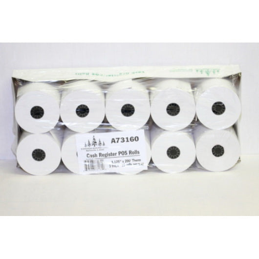 Evergreen Mfg. Evergreen Register Roll 3.13" 200'S Thermal 3 - 10 Rl - 3 Per Case