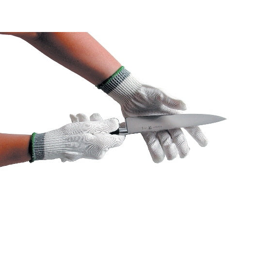 San Jamar Cut Resistant Glove with Dyneema Level 5 White Large - 1 Per Case
