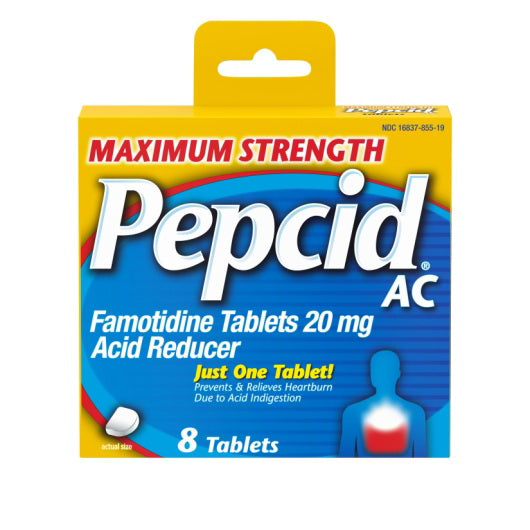 Kenvue Pepcid Ac Maximum Strength Acid Reducer Tablets 6 - 6 - 8 Cnt - 8 Count - 36 Per Case