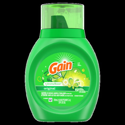 P&g Retail Gain Double Strength Liquid Laundry Detergent 6 - 25 Fo - 25 Fluid Ounce - 6 Per Case